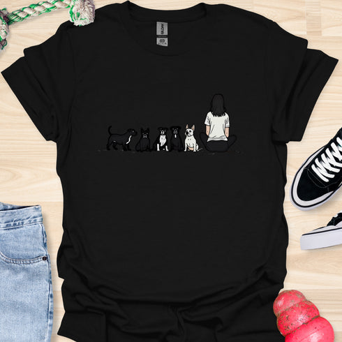 Just a girl who loves bulldogs - V2 - 3D Text T-Shirt